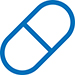 Icon Medikament am blau