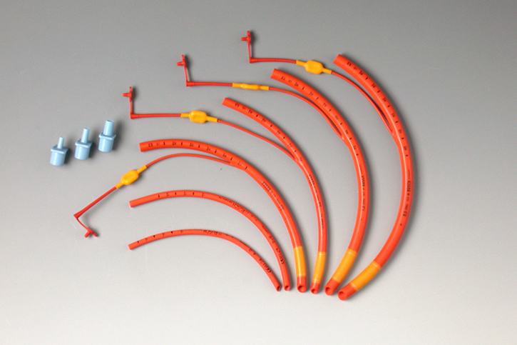 Tracheal tubes, set for children, with cuff