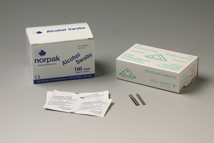 Lancets, sterile, individually packed