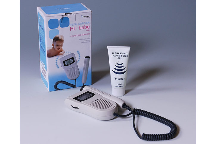Foetal Doppler with probe, battery operated,